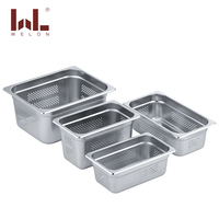 Plat à friction anti-confiture en acier inoxydable 201 avec table à vapeur perforée pour hôtels et restaurants