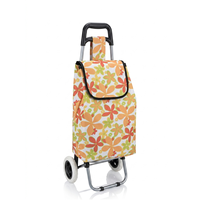 Chariot de courses multifonctionnel pliable avec roues en PU, tissu Oxford 600D, capacité de 50 kg pour les voyages en plein air