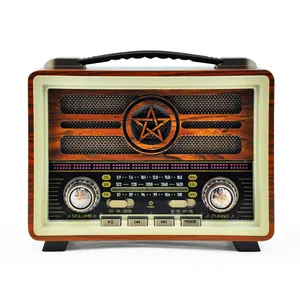 M-2026BT Meier Big Vintage Rechargeable Am <span class=keywords><strong>Fm</strong></span> Sw Portable <span class=keywords><strong>Radio</strong></span> Phillips en ont besoin - Product Image 1