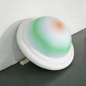 <span class=keywords><strong>Ballon</strong></span> gonflable personnalisé Saturne OVNI avec lumières LED pour la décoration de mariage, de bar et la décoration de fête sur le thème des neuf planètes - Product Image 4