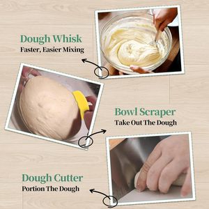Collapsible Sourdough Proofing <b>Basket</b> Kit Baking Supplies <b>Foldable</b> Silicone Bread Proofing <b>Basket</b> Set for Sourdough - Product Image 5