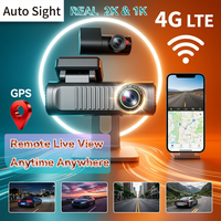Kamera Dasbor Mobil 4G Remote DVR 2K+1080P Lensa Ganda GPS Beidou Posisi Ganda WiFi Pemantauan Parkir 256GB Kotak Hitam Mobil DVR Wifi