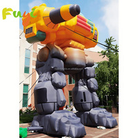 Modèle de robot gonflable géant de forme personnalisée, robot Lego gonflable pour décoration extérieure