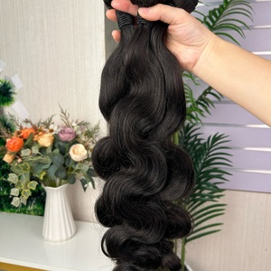 ผมต่อแบบ Body Wave ขายส่ง 9a ยอดนิยม น้ำหนัก 100 กรัมต่อแพ็ค ผมแท้ 100% แบบ Super Double Drawn - Product Image 2