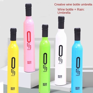 ร่มพับรูปขวดไวน์จากร้านบูติกแฟชั่นสุดสร้างสรรค์ พร้อมโลโก้โฆษณาพิมพ์ลาย สำหรับใช้งานกลางแจ้ง - Product Image 5