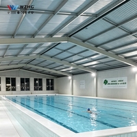 Cobertura Metálica Personalizada para Piscina Interior, Estructura Metálica para Piscina
