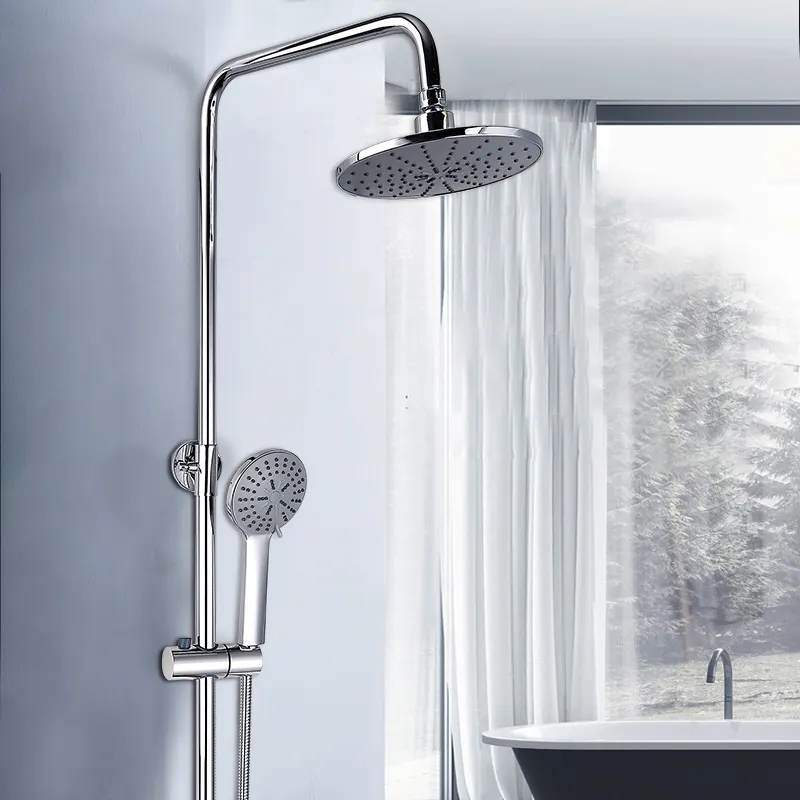耐久性のある壁掛けシャワー蛇口セット節水トップシャワー滝シャワーシステム