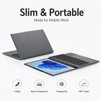 Ordinateur portable de haute performance avec écran tactile multipoint 10 points de 15,6 pouces, processeur Intel Core i5 6200U, performances stables