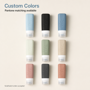 Wholesale 18 Piece Silicone <b>Travel</b> <b>Bottle</b> Accessories Set 90ml 60ml BPA Free Leak Proof Custom Logo Color Style Packaging - Product Image 2