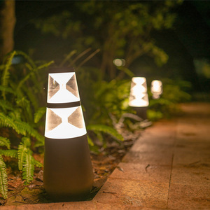 Luces Solares LED para Jardín, Iluminación Exterior Impermeable para Caminos, Diseño Geométrico Abstracto para Patio de Villa - Product Image 3