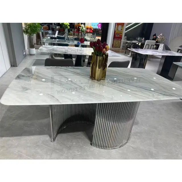 High Quality New Style Office Tables Super Crystal Desktop High End Hotel Lobby Decoration Tables