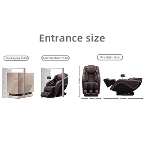 OE HOME Luxury Meets Technology! Modern Zero Gravity Massage Chair Shiatsu Heated <b>Back</b> Calves Foot <b>Rollers</b> Built-in Speakers - Product Image 3