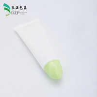 Tube cosmétique vide en PE de 40 mm avec bouchon dôme, impression de logo personnalisée pour mousse nettoyante, nettoyant visage, vente en gros