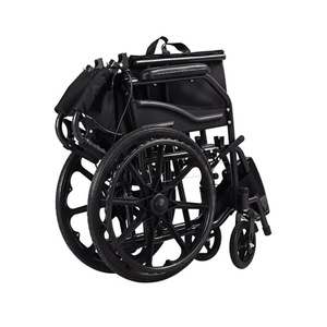 Fauteuil roulant manuel pliable léger avec frein en U pour personnes âgées et handicapées - Product Image 3