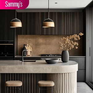 Mobili da <span class=keywords><strong>Cucina</strong></span> in Stile Moderno con Laccatura Anticata, Rubinetto di Tendenza, Cassetti in Marmo Artificiale e Cestelli - Product Image 2