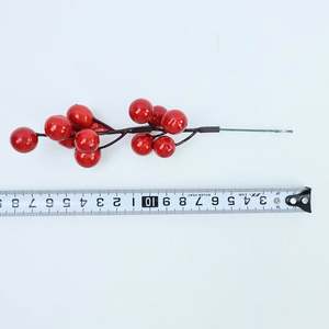 LO-503 50 Branches de pin de 57 cm, <span class=keywords><strong>sapin</strong></span> artificiel rouge résistant aux UV pour l'extérieur avec piquet de sol pour la décoration de <span class=keywords><strong>jardin</strong></span> de Noël - Product Image 5