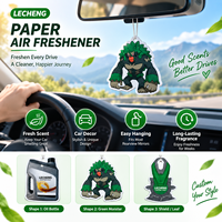 Désodorisant en papier moderne et tendance, personnalisable avec divers motifs, parfum Cologne, pour voiture, tailles sur mesure