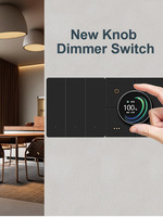 Nouveau bouton interrupteur de gradation appareils domestiques intelligents avec Zigbee 4 Gang Tuya APP commande d'écran vocal fonction de gradation interrupteur intelligent
