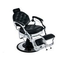 Fauteuil de Barbier Vintage de Luxe Ultime, Chaise de Salon Hydraulique Robuste pour Salon de Coiffure Professionnel