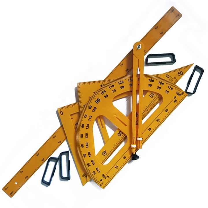 Foska Rapporteur Triangle Règles Et Règle Droite 4 Pièces Ensemble échelle Précise Règle Transparente En Plastique Robuste Ensemble De Mathématiques Pour Les étudiants