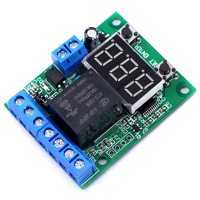 Digital Display CT1.1 Count Control Relay Module with Switch Signal PCBA for 5V/12V/24V 30020 Count Control Point