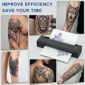 Paquete de Suministros para <span class=keywords><strong>Tatuajes</strong></span>, Impresora Térmica D80 para Distribuidores Mayoristas, Kit de Papel para Plantillas - Product Image 4