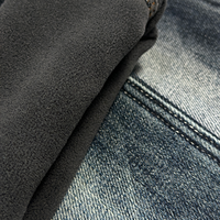 Tissu denim bleu gris 12 oz, 18 % de rétrécissement élevé, mercerisé, effet slub, certifié OEKO-TEX 100, prix usine du denim brut