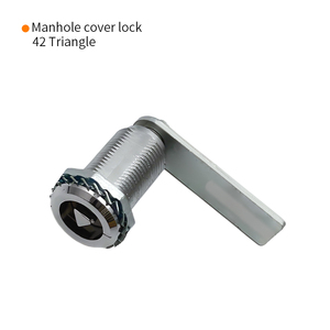 Kẽm chết đúc sáng Chrome khóa hợp kim kẽm t xử lý máy bán hàng tự động khóa tam giác khóa biến lưỡi khóa - Product Image 6