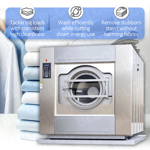 Lave-linge professionnel commercial entièrement automatique, équipement de blanchisserie robuste, capacité de 10 kg à 150 kg, lave-linge industriel - Product Image 4
