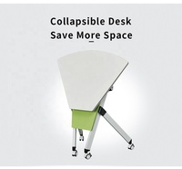 Salle de formation pliable élégante, bureau de conférence, espace de travail, réception, table et chaises de bureau de formation pliantes
