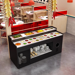 Mesa de comedor montada en la pared de un solo lado de estilo industrial para hoteles, cafeterías, restaurantes pequeños, Mostrador de condimentos, escuelas calientes - Product Image 1