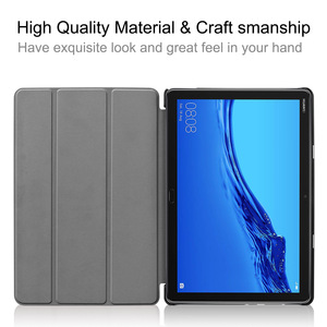 เคสฝาพับหนัง PU แม่เหล็กพับได้สามทบสำหรับ <span class=keywords><strong>Huawei</strong></span> <span class=keywords><strong>Mediapad</strong></span> <span class=keywords><strong>M5</strong></span> <span class=keywords><strong>Lite</strong></span> <span class=keywords><strong>10</strong></span> - Product Image 4