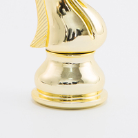 Match d'échecs de compétition de haute qualité trophée de tête de cheval Figure prix en plastique imprimé UV GZ53