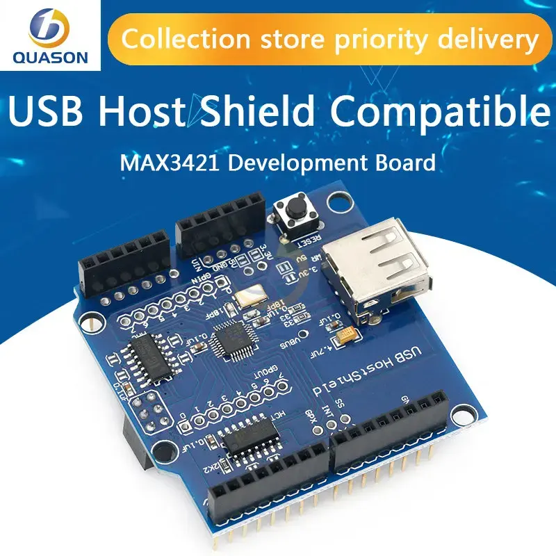 Escudo host USB compatível com Google ADK suporta módulo de placa de desenvolvimento Mega max3421