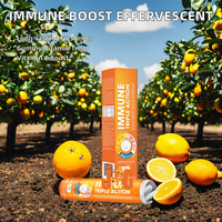 Comprimé effervescent immunitaire à saveur personnalisée, supplément de vitamine C 1000mg, 20 comprimés de boisson sans gluten pour adulte