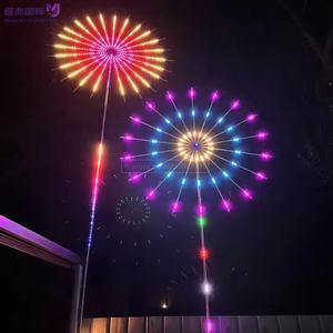 أضواء الألعاب النارية LED الخارجية المقاومة للماء الأكثر مبيعًا، تعمل بالاستشعار للحدائق والساحات ومعدات الإعلان - Product Image 1