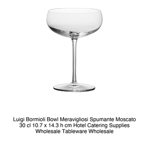แก้ว Luigi Bormioli รุ่น Meravigliosi Spumante Moscato ขนาด 30 ซล. 10.7 x 14.3 ซม. สำหรับโรงแรม ร้านอาหาร ขายส่งอุปกรณ์บนโต๊ะอาหาร - Product Image 2