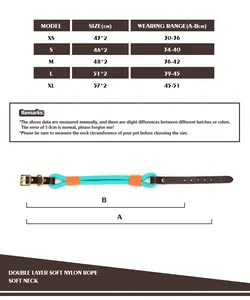 <span class=keywords><strong>Collar</strong></span> de cuerda hecho a mano para perro, <span class=keywords><strong>Collar</strong></span> de cuerda trenzada de algodón para perro, de cuero de lujo arcoíris, <span class=keywords><strong>Collar</strong></span> de cuerda tejida de Color degradado - Product Image 4