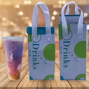 Customized Non-woven Fabric Food <b>Bags</b> with Handle Sealing Sticker and Insulation Layer Supporting for Hot and Cold Food - Product Image 3