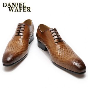 Genuine Leather Black Lace up Formal Oxford <b>Shoes</b> - Product Image 4