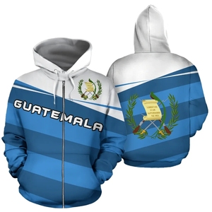 Jersey con bandera <span class=keywords><strong>de</strong></span> Guatemala <span class=keywords><strong>de</strong></span> alta calidad, chaqueta con capucha para hombre, sudadera con cremallera <span class=keywords><strong>de</strong></span> manga larga con capucha, suéter con capucha y cremallera - Product Image 1