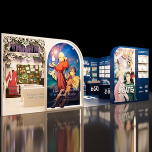 Stand d'exposition modulaire d'angle 20x20 pieds (10x20 pieds) pour salon professionnel Amiee <span class=keywords><strong>Expo</strong></span>, conception personnalisée, montage facile, réutilisable - Product Image 2