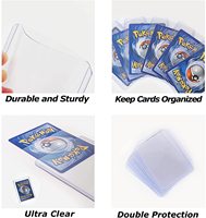 Toploaders Premium 35pt 55pt 75pt 130pt 180pt 260pt 360pt Top Loader 3x4 Toploaders pour cartes NBA Pokemon Baseball