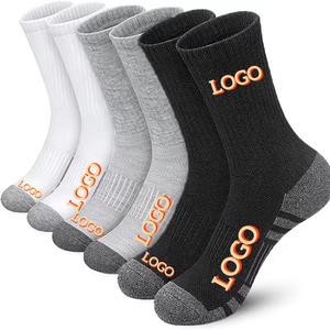 OEM Custom Logo Basketball <b>Socks</b>, High Quality Knitted Crew Sports <b>Socks</b> with <b>Moisture</b> Wicking Design - Product Image 1