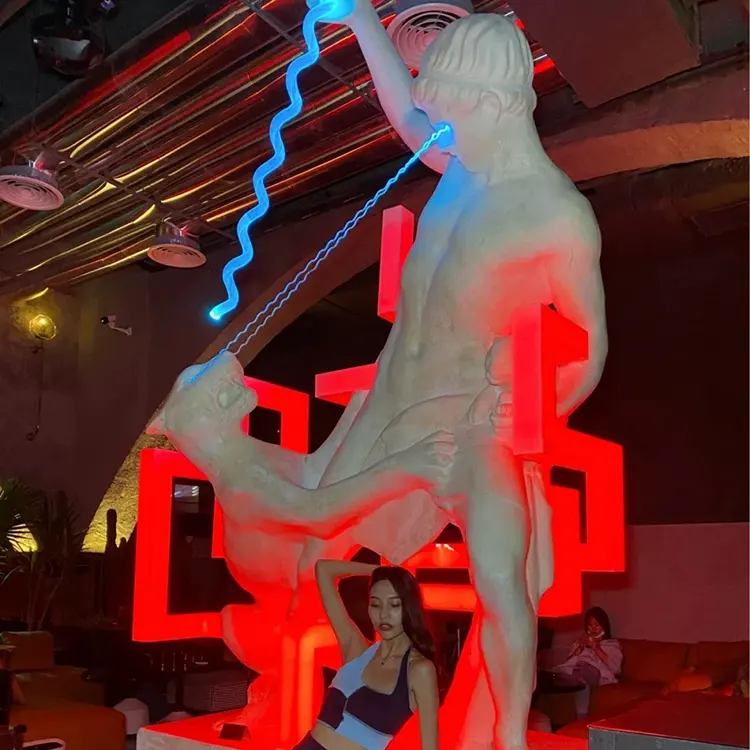 Тао бар древняя римская скульптура на заказ Заводская музыкальная таверна Ресторан интернет знаменитости тренд мягкие украшения