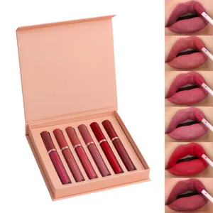 High Quality Matte Liquid Lipstick Set Waterproof Lip Makeup for Girls Women Moisturizing Long Lasting Lip Gloss Kit