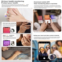 Anillo Inteligente Más Reciente, Resistente al Agua, con Monitorización de Salud y Estado Físico, Anillo Inteligente Funcional para Parejas, Joyería de Acero Inoxidable