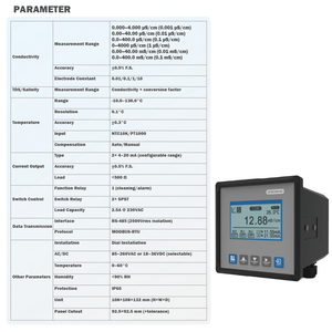 Contrôleur de conductivité en ligne MTW, électrode, plage 0,000-4,000 S/cm, 0,5% F.S. Précision, garantie 1 an, support OEM personnalisé - Product Image 6