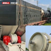 Ligne de production de recyclage du caoutchouc à faibles émissions et hautement efficace avec système de refroidissement avancé, équipement de pyrolyse