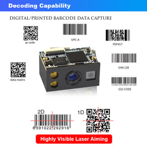 Module de caméra de reconnaissance de codes-barres pour kiosque, <span class=keywords><strong>moteur</strong></span> de lecture de codes-barres 2D mini CCD TTL COMS pour machine distributrice <span class=keywords><strong>Arduino</strong></span> - Product Image 4
